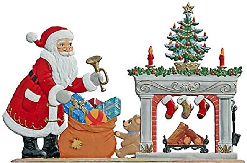 Wilhelm Schweizer Zinnfigur Nikolaus am Kamin von Wilhelm Schweizer