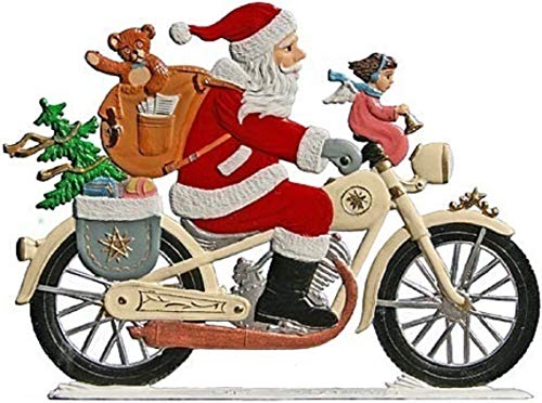 Wilhelm Schweizer Zinnfigur Nikolaus auf Motorrad von Wilhelm Schweizer