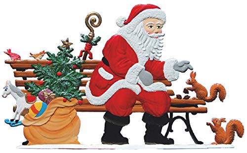 Wilhelm Schweizer Zinnfigur Nikolaus auf Parkbank - Jahresnikolaus von 2019 von Wilhelm Schweizer
