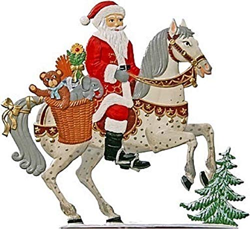 Wilhelm Schweizer Zinnfigur Nikolaus zu Pferd von Wilhelm Schweizer