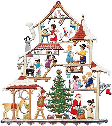 Wilhelm Schweizer Zinnfigur Weihnachtshaus Fensterbild von Wilhelm Schweizer