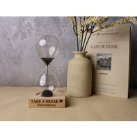 Personalized Magnet Sand Art | Magnetic Hourglass Custom Engraved Wedding Study Office Accessories Gift For Friend Couple von WilhelmLus