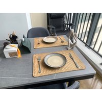 Rattan Rectangle Place Mat | Wicker Dinner Table Heat von WilhelmLus