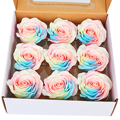 Floral Scented Bath Soap Rose Flower Petals, Luminous Soap Rose Flower, Romantic Flower Soap Rose Plant Essential Oil Rose Soap Set, Best Gifts for Women/Girls Birthdays Valentine's Day Pink von Wilitto