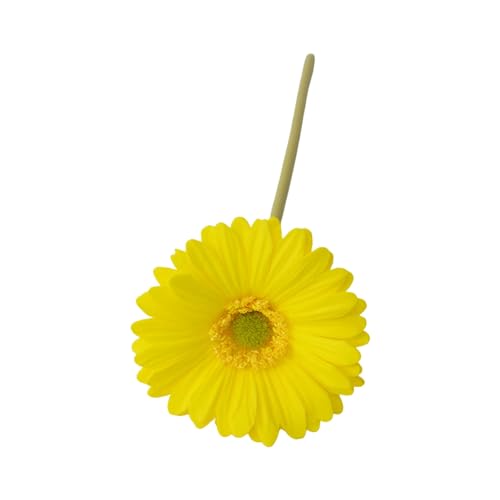 Jamesonii Hochzeitsblumen-Dekorationen, künstliche Gerbera-Blumen mit Stiel, realistische Kunstseide für Zuhause, Büro, Tischdekoration, Kunstzweig, Blumengelb Jamesonii Hochzeitsblumen-Dekorationen, künstliche Gerbera-Blumen mit Stiel, realistische Kunstseide für Zuhause, Büro, Tischdekoration, Kunstzweig, Blumengelb von Wilitto