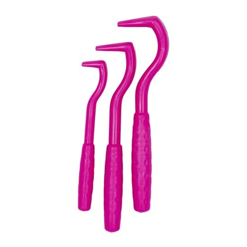 Nicht reizender Zeckenhaken, Zeckenhaken für langhaarige Haustiere, 3-teiliges Flohentferner-Set, effektive Zeckenentfernungswerkzeuge für Haustiere, Rosa Nicht reizender Zeckenhaken, Zeckenhaken für langhaarige Haustiere, 3-teiliges Flohentferner-Set, effektive Zeckenentfernungswerkzeuge für Haustiere, Rosa von Wilitto
