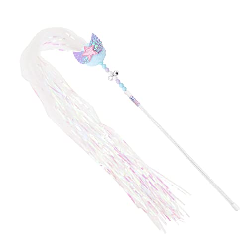 Wilitto 40 cm großer Katzen-Teaser Stab aus flexiblem Acryl mit Engelsflügeln, Stern, Katzenspielzeug für Katzen, Spielstab, Blickfang Wilitto 40 cm großer Katzen-Teaser Stab aus flexiblem Acryl mit Engelsflügeln, Stern, Katzenspielzeug für Katzen, Spielstab, Blickfang von Wilitto