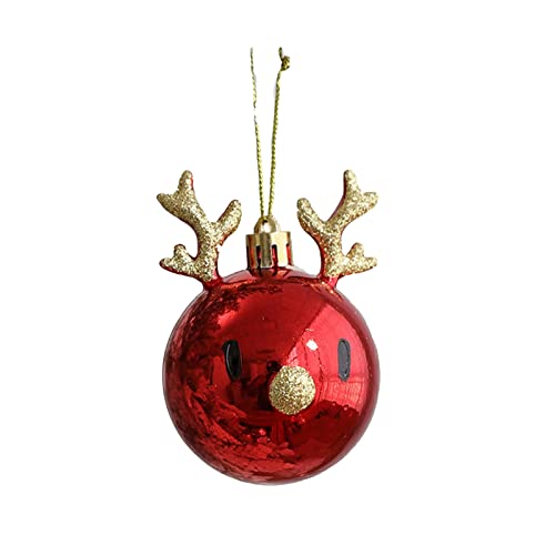 Wilitto Christbaumkugel, Elchanhänger Bruchsicher Weihnachtsschmuck Baumkugeln für Urlaub Party Dekoration, Christbaumschmuck A von Wilitto