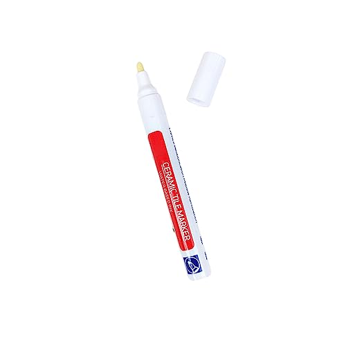 Wilitto Fliesenmarker Fugenstift Weiß Fliesenfarbe Marker Wasserdicht Fugenfarbe Schnell Trocken Einfarbig Fliesenmarker Fliesenmörtel Farbstoff und Versiegelungsstift Badezimmer Küche Supplies Weiß von Wilitto