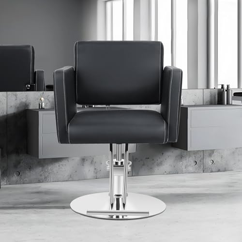 Wilitto Hydraulischer Friseurstuhl – strapazierfähig bis zu 150 kg für Friseursalon, Stylisten, Kunden – Friseurstuhl für Friseure und Friseurläden (A) von Wilitto