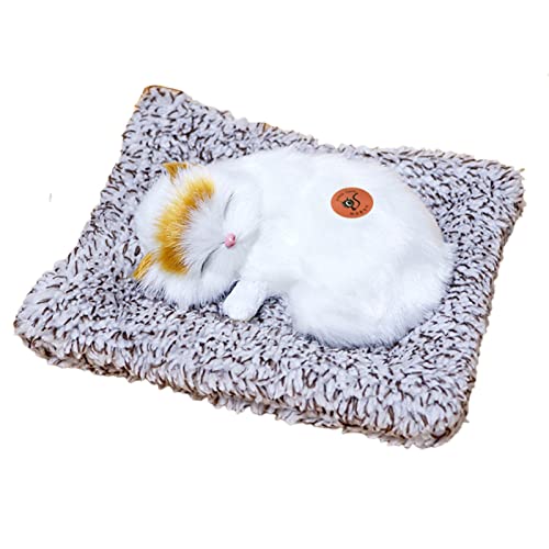 Wilitto Kätzchen-Ornament, statisches Modell, Kätzchen, Welpenmodell, schönes Kätzchen-Ornament, klingendes Tiermodell, Bambuskohle, Auto-Dekoration, C von Wilitto