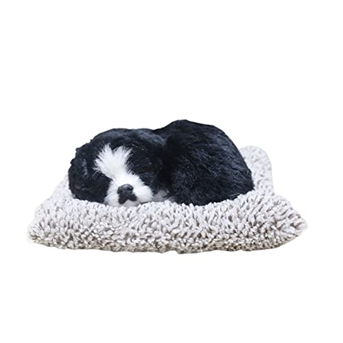 Wilitto Kätzchen Ornament Statisches Modell Kätzchen Welpe Modell Lovely Kitten Ornament Klangendes Tiermodell Bambus Holzkohle Auto Dekoration H von Wilitto