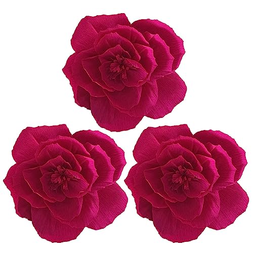 Wilitto Künstliche Papierblumen für Babyparty, Wanddekoration, realistische Heimdekoration Rosenrot 30 cm Wilitto Künstliche Papierblumen für Babyparty, Wanddekoration, realistische Heimdekoration Rosenrot 30 cm von Wilitto
