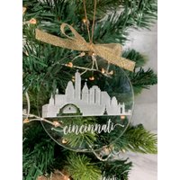 Cincinnati Skyline Ornament - Klares Acryl von WilkersonHandmade
