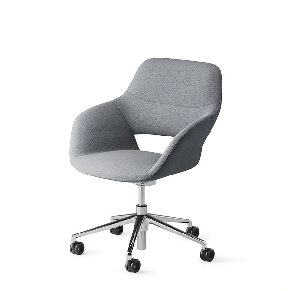 Wilkhahn Occo Conference Sessel mit Rollen und optional mittelhoher Rückenlehne von Wilkhahn