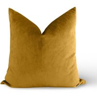 Gold Samt Kissenbezug - Waschbarer Moderner Sofa Akzent Designer Bett Überwurf Dekoratives Home Kissen Weicher Velour von WillaSkyeHome