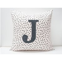 Kissenbezug - Monogrammierte Kissenhülle Dottie Jeder Buchstabe Verfügbar Auf Bestellung von WillbirdBaby