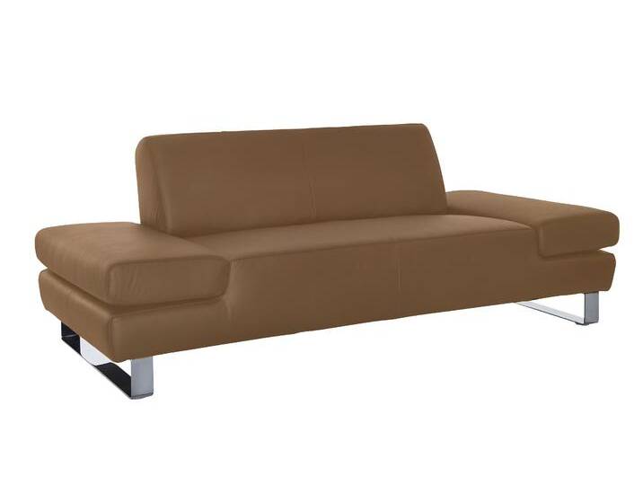 2-Sitzer W.SCHILLIG taboo Designsofa mit hohem Sitzkomfort , braun (fango z69), B:202cm H:76cm T:91cm, Flachgewebe S22 (100% Polyester);Stoff S37 (100% Polyester): Luxus-Microfaser in Lederoptik;Longlife Xtra-Leder Z59: Glattleder mit modischer Prägung. Hautstärke 0, 9 - 1, 1 mm;Longlife Xtra-Leder Z69: Das feinnarbige, gedeckte Softleder Z69 besticht durch seine außergewöhnliche Weichheit im trendigen »Vintage-Look«, Hautstärke 0, 9 - 1, 1 mm, Sofas, mit Normaltiefe, inklusive Armlehnenverstellung von Willi-Schillig