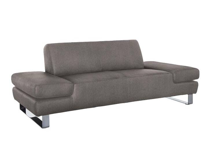 2-Sitzer W.SCHILLIG taboo Designsofa mit hohem Sitzkomfort , braun (sesame s22), B:202cm H:76cm T:91cm, Flachgewebe S22 (100% Polyester), Stoff S37 (100% Polyester): Luxus-Microfaser in Lederoptik, Longlife Xtra-Leder Z59: Glattleder mit modischer Prägung. Hautstärke 0, 9 - 1, 1 mm, Longlife Xtra-Leder Z69: Das feinnarbige, gedeckte Softleder Z69 besticht durch seine außergewöhnliche Weichheit im trendigen u00bbVintage-Looku00ab, Hautstärke 0, 9 - 1, 1 mm, Sofas, mit Normaltiefe, inklusive Armlehnenverstellung von Willi-Schillig