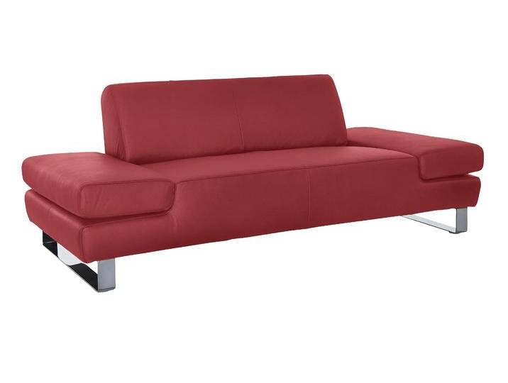 2-Sitzer Sofa, Luxus-Microfaser & Longlife Leder, Ruby Rot, 202×76×91 cm, Modern, W.SCHILLIG von Willi-Schillig
