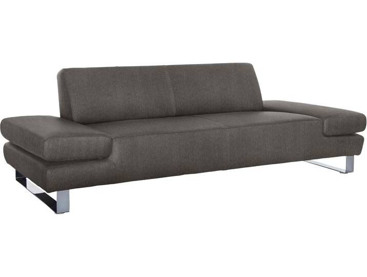 3-Sitzer W.SCHILLIG taboo , schwarz (pepper s22), B:232cm H:76cm T:91cm, Flachgewebe S22 (100% Polyester), Stoff S37 (100% Polyester): Luxus-Microfaser in Lederoptik, Longlife Xtra-Leder Z59: Glattleder mit modischer Prägung. Hautstärke 0, 9 - 1, 1 mm, Longlife Xtra-Leder Z69: Das feinnarbige, gedeckte Softleder Z69 besticht durch seine außergewöhnliche Weichheit im trendigen u00bbVintage-Looku00ab, Hautstärke 0, 9 - 1, 1 mm, Sofas, mit Normaltiefe, inklusive Armlehnenverstellung von Willi-Schillig