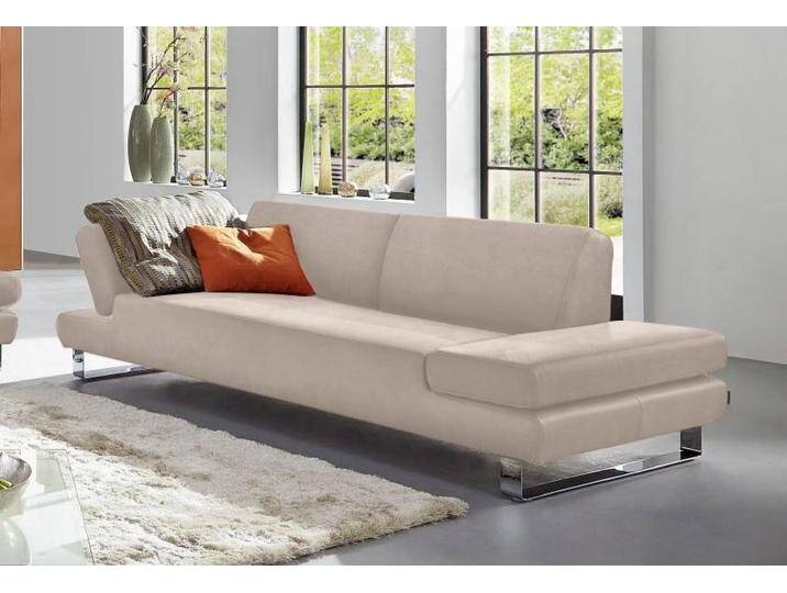 3-Sitzer W.SCHILLIG taboo Designsofa mit hohem Sitzkomfort , beige (sahara s37), B:232cm H:76cm T:101cm, Flachgewebe S22 (100% Polyester), Stoff S37 (100% Polyester): Luxus-Microfaser in Lederoptik, Longlife Xtra-Leder Z59: Glattleder mit modischer Prägung. Hautstärke 0, 9 - 1, 1 mm, Longlife Xtra-Leder Z69: Das feinnarbige, gedeckte Softleder Z69 besticht durch seine außergewöhnliche Weichheit im trendigen u00bbVintage-Looku00ab, Hautstärke 0, 9 - 1, 1 mm, Sofas, mit Übertiefe, inklusive Armlehnenverstellung von Willi-Schillig