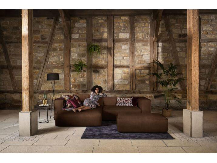 Ecksofa W.SCHILLIG around-the-block, modern und elegant, bequem, L-Form , braun (tabacco z69), B:300cm H:66cm T:164cm, Longlife Xtra-Leder Z69: Das feinnarbige, gedeckte Softleder Z69 besticht durch seine außergewöhnliche Weichheit im trendigen u00bbVintage-Looku00ab, Hautstärke 0, 9 - 1, 1 mm, Longlife fabric Flachgewebe T88 (100% Polyester), Sofas, mit eleganter Biese, mit Federkern von Willi-Schillig