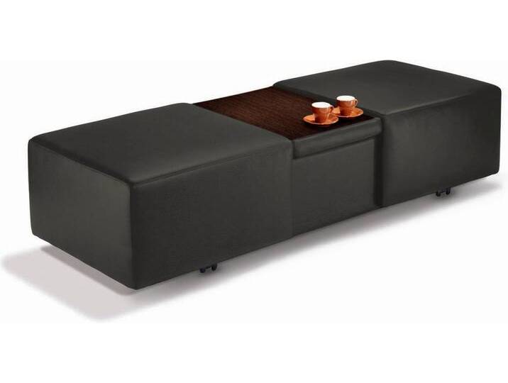 Hocker W.SCHILLIG taboo , grau (anthrazit z69), B:130cm H:41cm T:64cm, Flachgewebe S22 (100% Polyester), Stoff S37 (100% Polyester): Luxus-Microfaser in Lederoptik, Longlife Xtra-Leder Z59: Glattleder mit modischer Prägung. Hautstärke 0, 9 - 1, 1 mm, Longlife Xtra-Leder Z69: Das feinnarbige, gedeckte Softleder Z69 besticht durch seine außergewöhnliche Weichheit im trendigen u00bbVintage-Looku00ab, Hautstärke 0, 9 - 1, 1 mm, Hocker, ausziehbar, inklusive Zwischenablage von Willi-Schillig