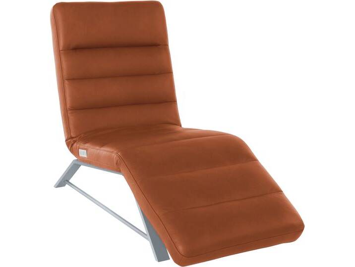 Relaxliege W.SCHILLIG daily dreams , braun (cognac z69), B:65cm H:91cm T:170cm, Longlife Xtra-Leder Z59: Glattleder mit modischer Prägung. Hautstärke 0, 9 - 1, 1 mm, Longlife Xtra-Leder Z69: Das feinnarbige, gedeckte Softleder Z69 besticht durch seine außergewöhnliche Weichheit im trendigen u00bbVintage-Looku00ab, Hautstärke 0, 9 - 1, 1 mm, Stoff S37 (100% Polyester), Sofas, Funktionsliege wahlweise mit Motor, Gestell matt, Breite 65 cm von Willi-Schillig