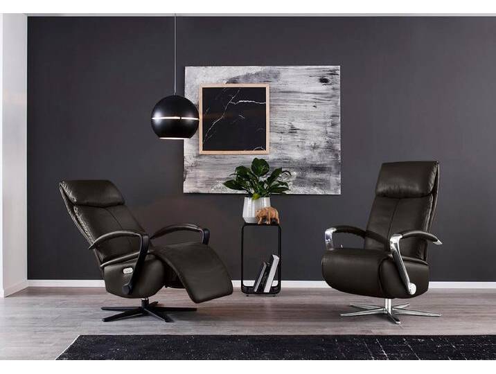 Relaxsessel W.SCHILLIG rumbaa , braun (braun z59), B:73cm H:115cm T:84cm, Longlife Xtra-Leder Z59: Glattleder mit modischer Prägung. Hautstärke 0, 9 - 1, 1 mm, Sessel, wahlweise mit Doppelmotor, in Größen S, M & L, mit 5-Sternfuß von Willi-Schillig