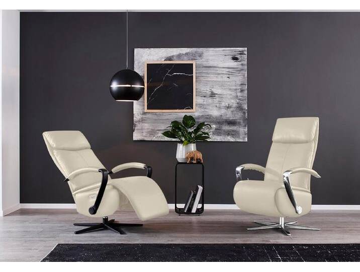 Relaxsessel W.SCHILLIG rumbaa , grau (eisgrau z59), B:73cm H:115cm T:84cm, Longlife Xtra-Leder Z59: Glattleder mit modischer Prägung. Hautstärke 0, 9 - 1, 1 mm, Sessel, wahlweise mit Doppelmotor, in Größen S, M & L, mit 5-Sternfuß von Willi-Schillig