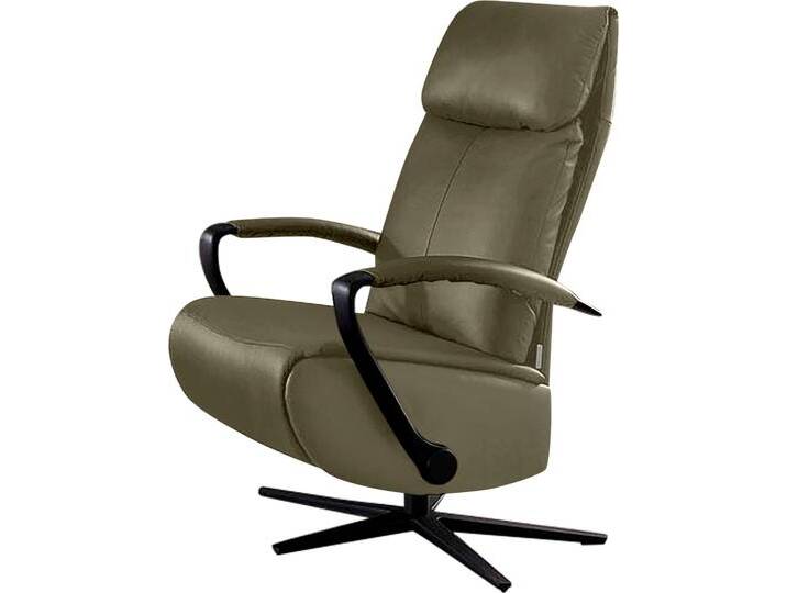 Relaxsessel W.SCHILLIG rumbaa , grün (camouflage z69), B:73cm H:115cm T:84cm, Longlife Xtra-Leder Z69: Das feinnarbige, gedeckte Softleder Z69 besticht durch seine außergewöhnliche Weichheit im trendigen »Vintage-Look«, Hautstärke 0, 9 - 1, 1 mm, Sessel, wahlweise mit Doppelmotor, in Größen S, M & L, mit 5-Sternfuß von Willi-Schillig