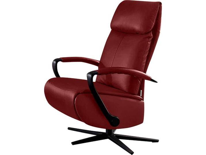 Relaxsessel W.SCHILLIG rumbaa , rot (ruby rot z59), B:73cm H:115cm T:84cm, Longlife Xtra-Leder Z59: Glattleder mit modischer Prägung. Hautstärke 0, 9 - 1, 1 mm, Sessel, wahlweise mit Doppelmotor, in Größen S, M & L, mit 5-Sternfuß von Willi-Schillig