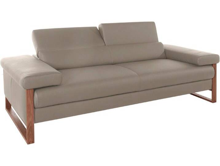 W.SCHILLIG 2,5-Sitzer finn, German Design Award 2016, Fußgestell Nussbaum natur, Breite 230 cm, braun von Willi-Schillig