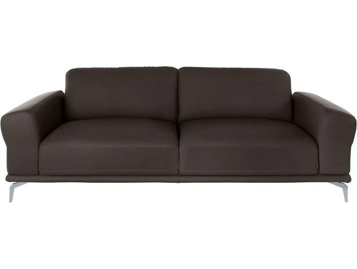 W.SCHILLIG 2,5-Sitzer montanaa, mit Metallfüßen in Silber matt, Breite 232 cm, braun, braun Z59 von Willi-Schillig