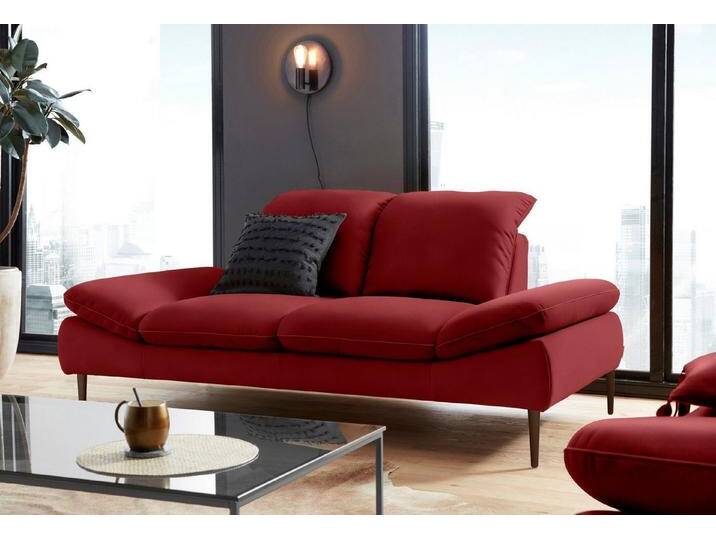 W.SCHILLIG 2-Sitzer enjoy&MORE, Sitztiefenverstellung, Füße bronze pulverbeschichtet, Breite 202 cm, rot, ruby red Z59 von Willi-Schillig