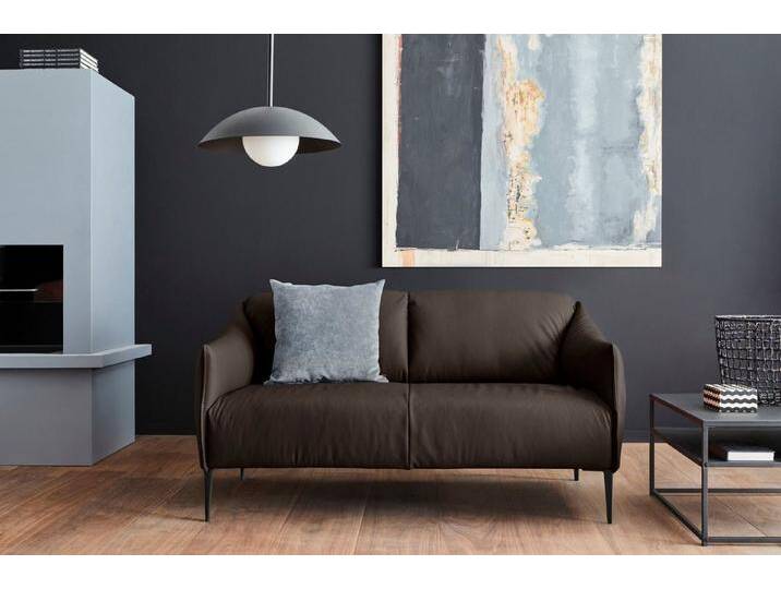 W.SCHILLIG 2-Sitzer sally, mit Metallfüßen in Schwarz pulverbeschichtet, Breite 154 cm, braun, braun Z59 W.SCHILLIG 2-Sitzer sally, mit Metallfüßen in Schwarz pulverbeschichtet, Breite 154 cm, braun, braun Z59 von Willi-Schillig