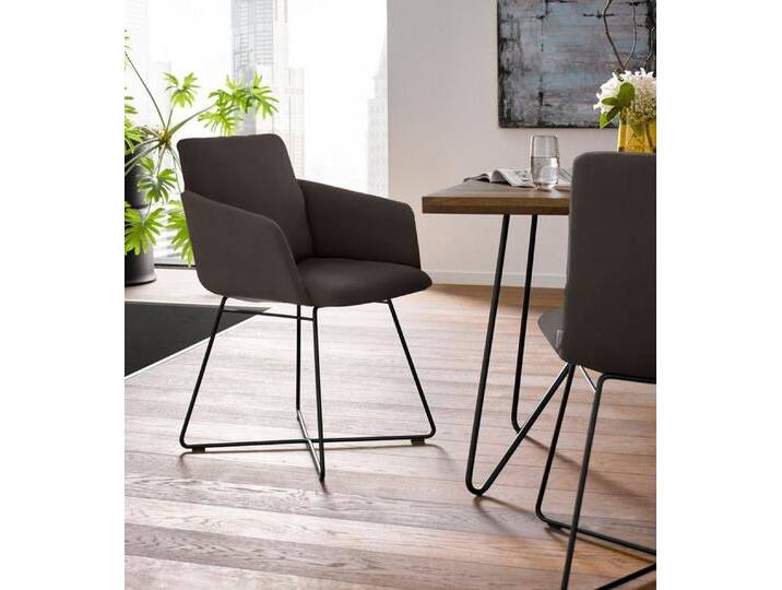 W.SCHILLIG Armlehnstuhl jakob, mit Drahtrohrgestell in Bronze pulverbeschichtet, braun, braun Z59 W.SCHILLIG Armlehnstuhl jakob, mit Drahtrohrgestell in Bronze pulverbeschichtet, braun, braun Z59 von Willi-Schillig