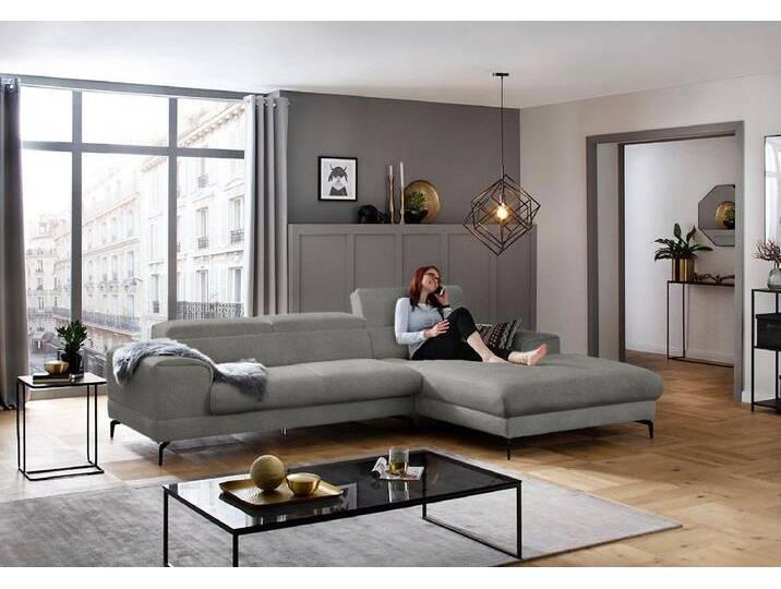 W.SCHILLIG Ecksofa piedroo, Designsofa mit tollem Sitzkomfort, L-Form, Kopfteilverstellung, Breite 303cm, grau W.SCHILLIG Ecksofa piedroo, Designsofa mit tollem Sitzkomfort, L-Form, Kopfteilverstellung, Breite 303cm, grau von Willi-Schillig