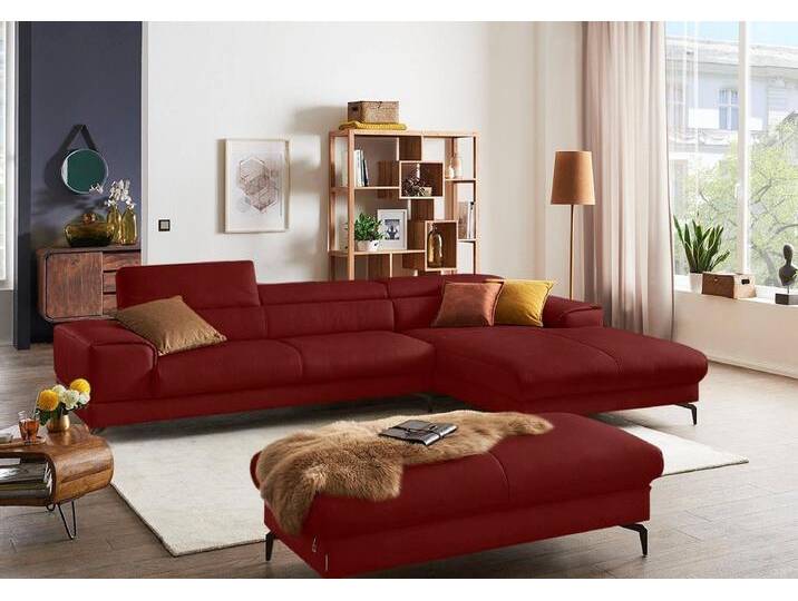 W.SCHILLIG Ecksofa piedroo, Designsofa mit tollem Sitzkomfort, bequem und elegant, L-Form, Kopfteilverstellung, Breite 343cm, rot W.SCHILLIG Ecksofa piedroo, Designsofa mit tollem Sitzkomfort, bequem und elegant, L-Form, Kopfteilverstellung, Breite 343cm, rot von Willi-Schillig