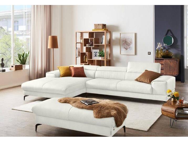 W.SCHILLIG Ecksofa piedroo, Designsofa mit tollem Sitzkomfort, bequem und elegant, L-Form, Kopfteilverstellung, Breite 343cm, weiß W.SCHILLIG Ecksofa piedroo, Designsofa mit tollem Sitzkomfort, bequem und elegant, L-Form, Kopfteilverstellung, Breite 343cm, weiß von Willi-Schillig