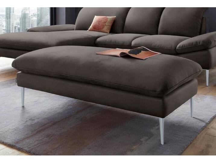 W.SCHILLIG Hocker enjoy&MORE, Füße silber matt, Breite 151 cm, braun, braun Z59 von Willi-Schillig