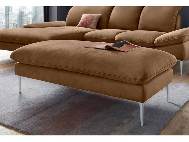 W.SCHILLIG Hocker enjoy&MORE, Füße silber matt, Breite 151 cm, braun, chocolate S37 W.SCHILLIG Hocker enjoy&MORE, Füße silber matt, Breite 151 cm, braun, chocolate S37 von Willi-Schillig