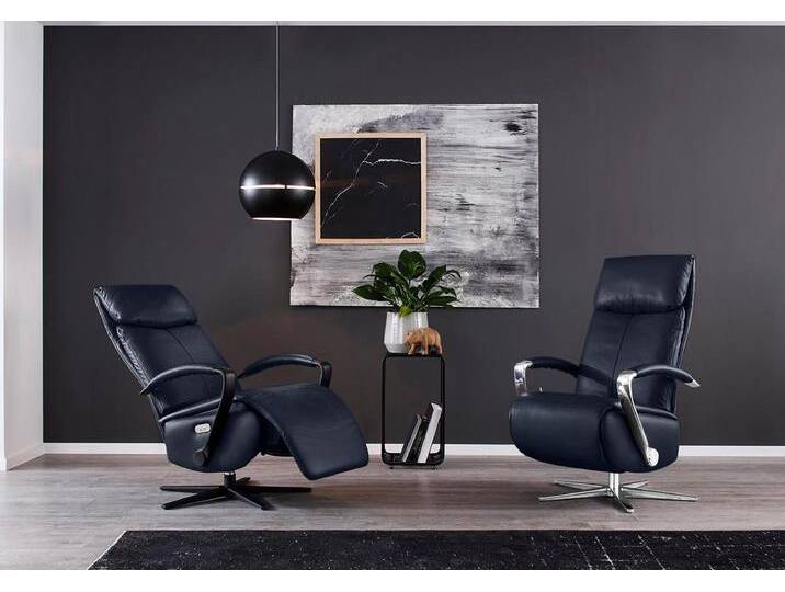 W.SCHILLIG Relaxsessel rumbaa, in Größen S, M & L, mit 5-Sternfuß, blau, mit Doppelmotor, blau Z59 von Willi-Schillig