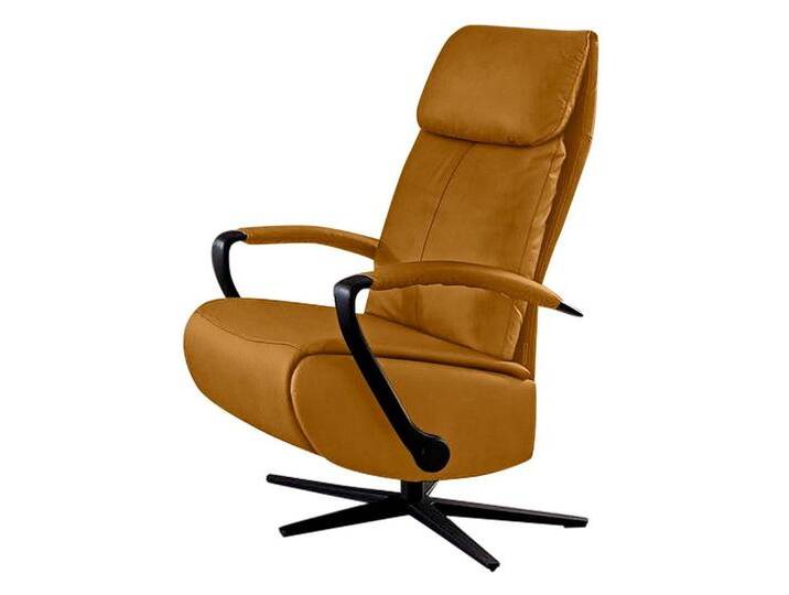 W.SCHILLIG Relaxsessel rumbaa, in Größen S, M & L, mit 5-Sternfuß, gelb, mit Gasdruckfeder-Funktion, brandy S37 von Willi-Schillig