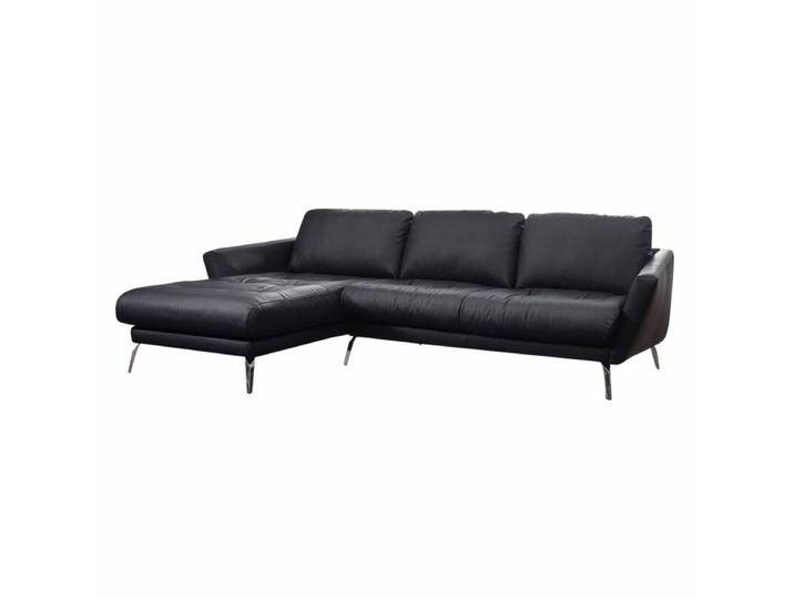 Willi Schillig Softy Ecksofa mit Lederbezug - Metall Chrom glänzend , links von Willi-Schillig