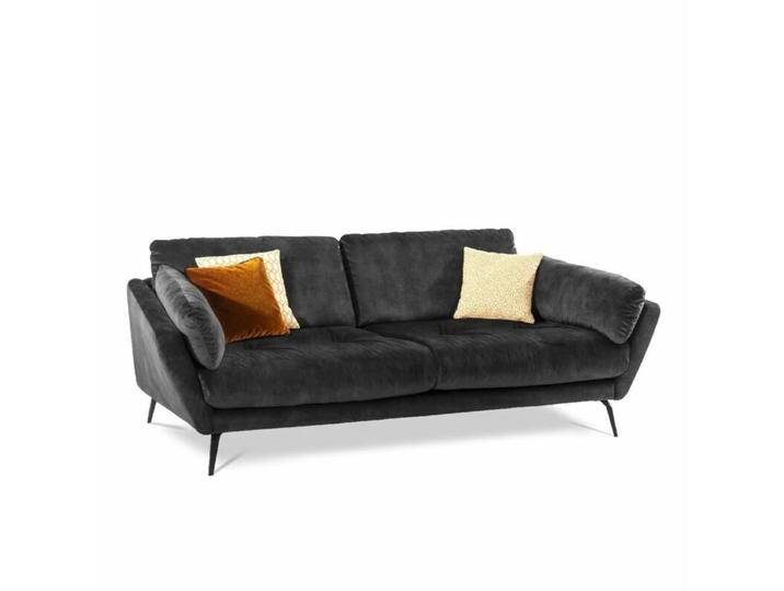 Willi Schillig Softy Sofa N80 - Velours S4195 dark grey, Modern, Zeitlos Willi Schillig Softy Sofa N80 - Velours S4195 dark grey, Modern, Zeitlos von Willi-Schillig
