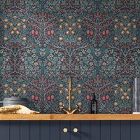 WILLIAM MORRIS AT HOME Vliestapete "Blackthorn", Retro, Designer Tapete, 10mx52cm (ca. 5m2) von William Morris At Home