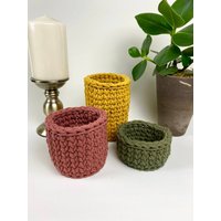 Korb Geflochten/ Besteckhalter Gehäkelt/ Gehäkelter Aufbewahrungskorb/ Hochzeitsgeschenk/ Wohndekor/ Einweihungsgeschenk/ Badezimmer/ Korb Geflochten/ Besteckhalter Gehäkelt/ Gehäkelter Aufbewahrungskorb/ Hochzeitsgeschenk/ Wohndekor/ Einweihungsgeschenk/ Badezimmer/ von WillisHolzkiste