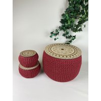 xxl Utensilo/ Häkelkorb Mit Deckel/Weihnachtsgeschenk Zur Aufbewahrung Einzugsgeschenk Yoga Umzugsgeschenk Hochzeitsgeschenk von WillisHolzkiste